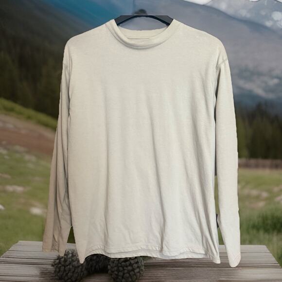 Exofficio Mens Insect Shield Shirt Long Sleeve - Size Large EUC - Tan - Picture 1 of 8